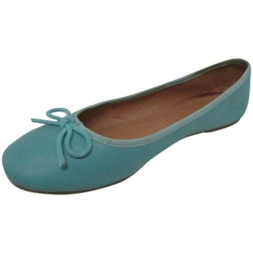 *Nine West Turquoise Ballet Flats JASPER Bow Tie